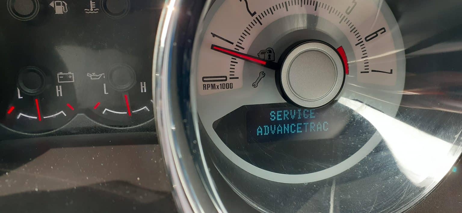 Service AdvanceTrac Warning Light
